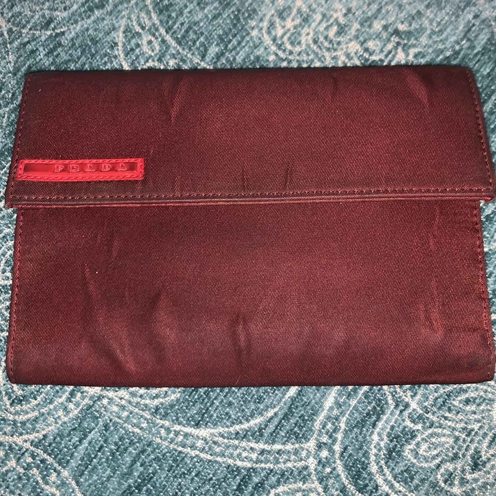 Prada nylon Sports men’s billfold wallet Authentication cards included